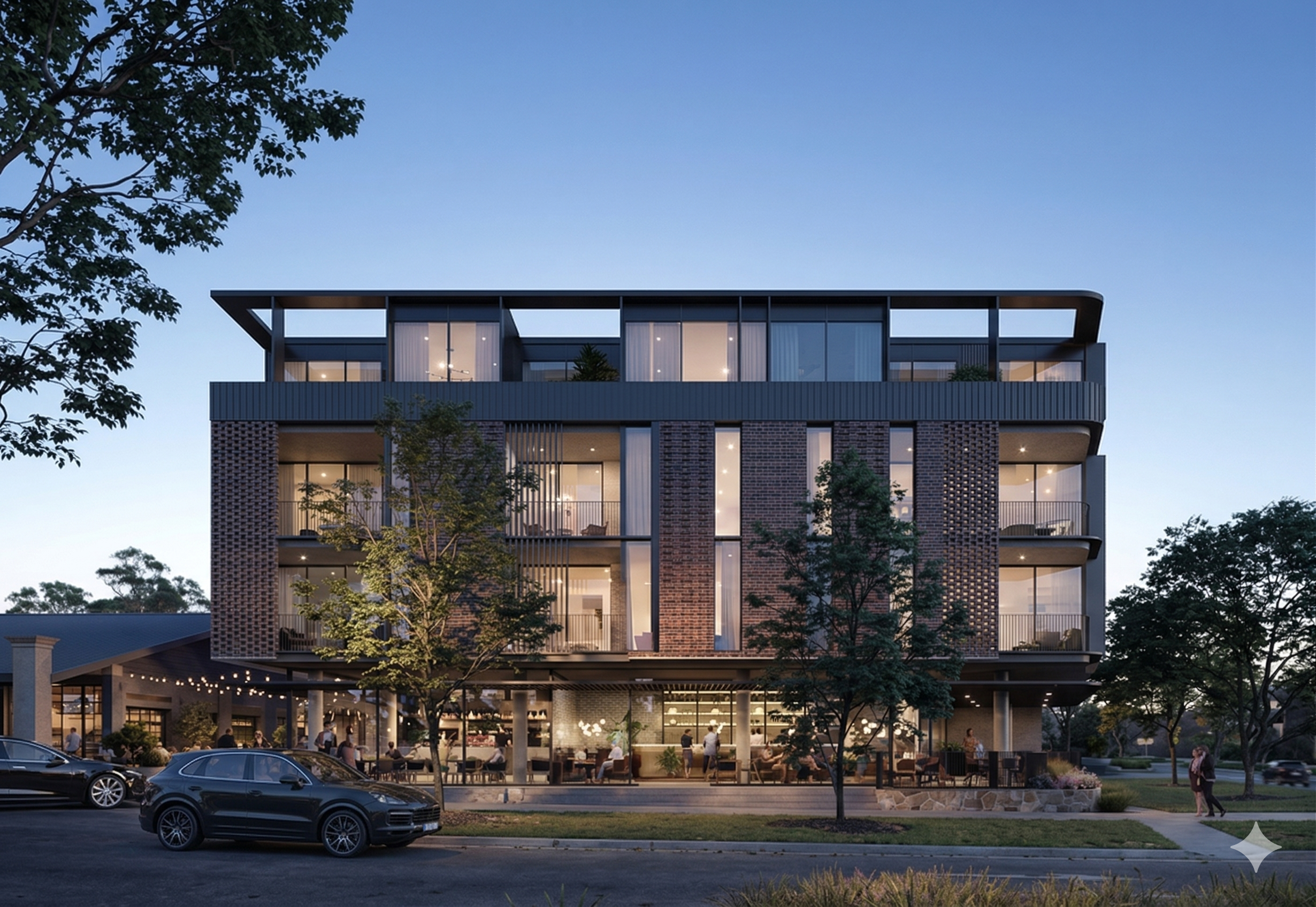 Construction workers maintaining property portfolio